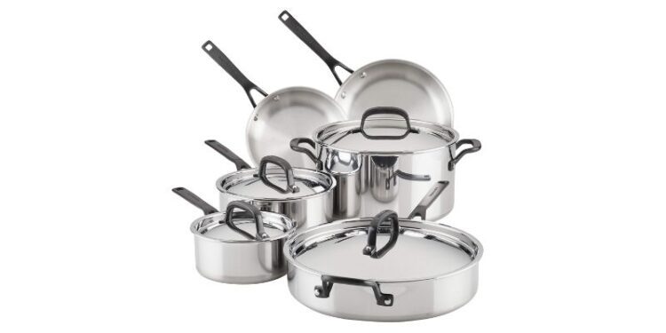 Best Kitchenaid 11-piece 5-ply Clad Stainless Steel Cookware Set With Reviews in 2023