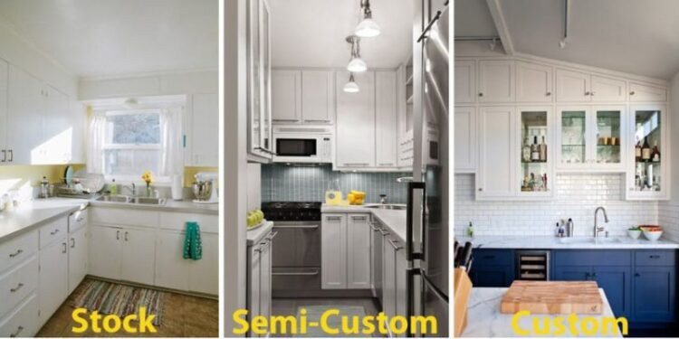 Stock Vs Semi-custom Vs Custom Kitchen Cabinets Comparison & Difference